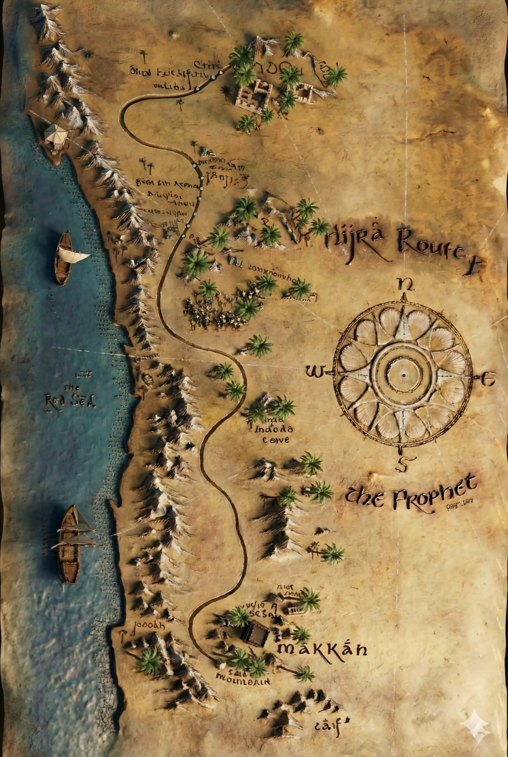 Middle Earth Style Desert Landscape